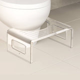 7'' Tall Acrylic Toilet Stool, Modern Non-Slip Potty Stool