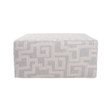 Indoor/Outdoor Universal Square Ottoman Syros Fog Cover Only