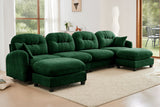 MOLLY 140" 4 Seater Sofa with 2 Ottomans