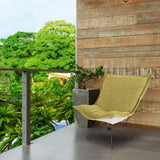 Patio Scroll Puff Chair Titanium- Alicante Moss