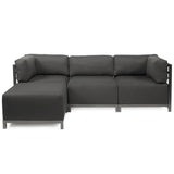 Axis Ottoman Sterling Charcoal Titanium Frame