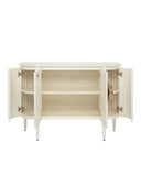 Briallen White Demi-Lune Cabinet
