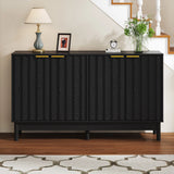 55'' Buffet Cabinet with Storage, Fluted Sideboard with Door