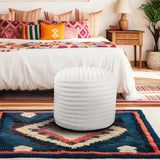 Pouf Tall Shar Pei White