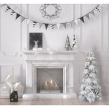 4-Ft. Elk Mountain Snow Flocked Tree with Warm White LED Lights