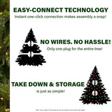 6.5-Ft Homestead Pine Flocked Christmas Tree with Pinecones and Berries