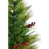 Newberry Pine Artificial Tree with Battery Operated Warm White LED Lights