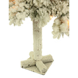 Set of 3 Snowy Alpine Trees with White Incandescent Lights (2-Ft., 3-Ft., & 4-Ft.)