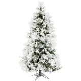 Flocked Snowy Pine Christmas Tree