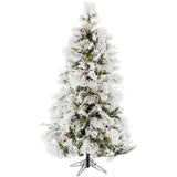 Flocked Snowy Pine Christmas Tree