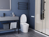 ENVO Aura Elongated 1.28 GPF Smart Bidet Toilet in White with Remote Control, Auto Flush, Heated Seat, and Deodorizer
