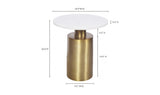 France Accent Table Gold