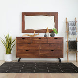 London Loft 58" Mirror in Walnut