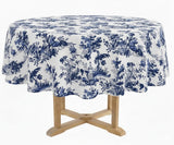 Blue Floral Tablecloth