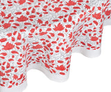 Red Floral Tablecloth