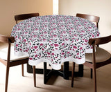 Pink Floral Tablecloth