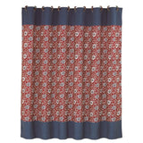 Floral Shower Curtain with Blue Detail, 2 MOQ