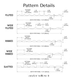 Paintable Wide Ribbed Wall Panels