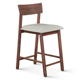 Lenox 18" Upholstered Counter Chair in Walnut