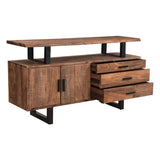 Miles 63" Live Edge Top Sideboard in Brownstone