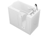 ANZZI Value Series 26" x 46" Compact Therapeutic Walk-In Tub with Whirlpool Hydrotherapy, Fast Drain, Inline Heater, and Quick Fill Faucet, White