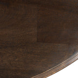 Nimes 72" Round Dining Table in Vintage Brown