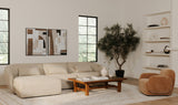 Amelia Left Arm Facing Chair Warm White