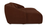 Amelia Double Chaise Modular Sectional Chestnut