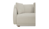 Fraser 3 Piece Modular Sectional with Wedge Slipper White