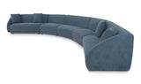 Fraser 5 Piece Modular Sectional Deep Blue