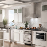 ZLINE 24" Dual Fuel Range, Stainless Steel, Brass Burners, RA-BR-24