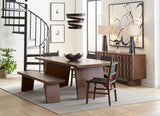 Palermo 84" Dining Table in Matte Brown