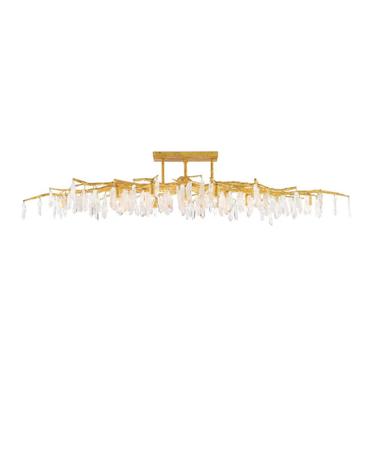 Forest Light Gold Semi-Flush Mount
