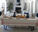 French Striped Tablecloth