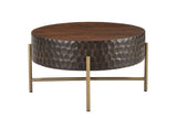 Santa Cruz 34" Round Coffee Table in Two Tone