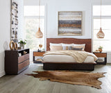 San Marino Queen Bed in Raw Walnut