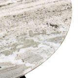 Sperre 18" Accent Table with Fancy Brown Marble
