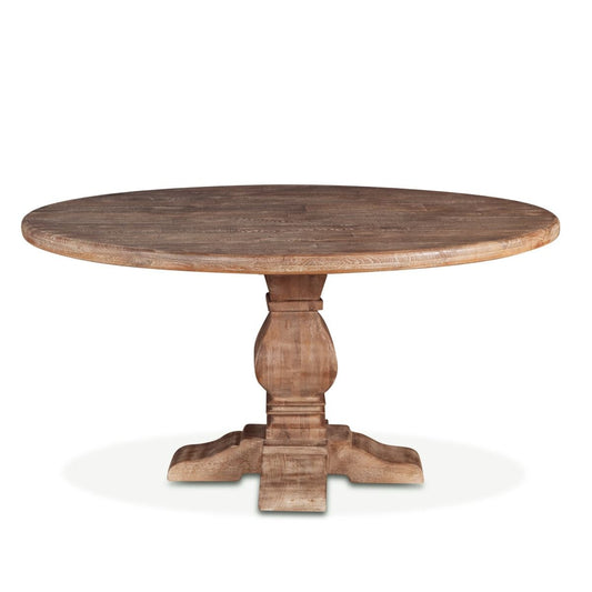 San Rafael 60" Round Dining Table in Antique Oak