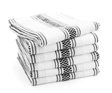 Black Dish Towels - Striped Cleaning Towels