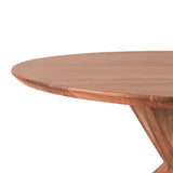 Tallinn 54" Round Dining Table in Weathered Acacia