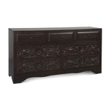 Taj 71" Dresser with Plinth Base in Vintage Brown