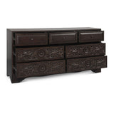 Taj 71" Dresser with Plinth Base in Vintage Brown