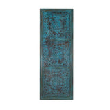 Iron Ceiling Panel Wall Hanging with 3 Panels in Antique Blue