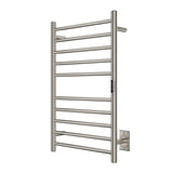 Bali Series 10-Bar Wall Mounted Electric Bathroom Towel Warmer Rack in Brushed Nickel Finish Stainless Steel