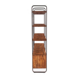Verbania 75" Bookshelf in Pecan Brown Acacia Wood