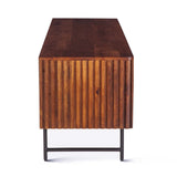 Verbania 67" Plasma Cabinet in Pecan Brown