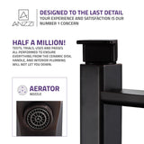 ANZZI Nettuno High Arc Single Hole Faucet (8.7" H), 1.2 GPM WaterSense Certified, Rhino Alloy Solid Brass, for Vessel Sinks, Various Finishes