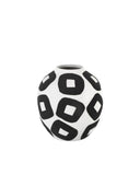 Pagliacci Small Black & White Vase