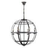 Vintage Light Large Rustic Globe Pendant