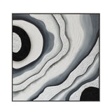 Agate Allure Hand Painted Framed Diptych